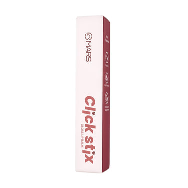MARS Click Stix Gloss Lip Balm (2.0 gm) (03-BERRY JAM) | High Pigmented | Ultra-Glossy Finish | Non-Sticky | Hydration | Enriched with Cocoa Butter